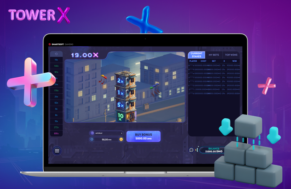Tower X port from Smartsoft Video gaming Gameplay